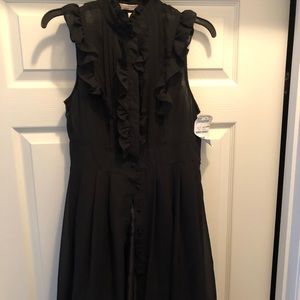 Black sheer flowy dress